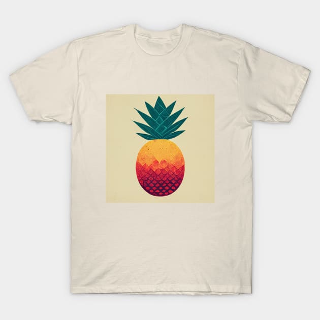 Pineapple T-Shirt by Retro Travel Design